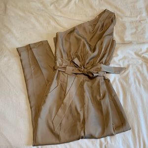 NWT Draped one shoulder jumpsuit